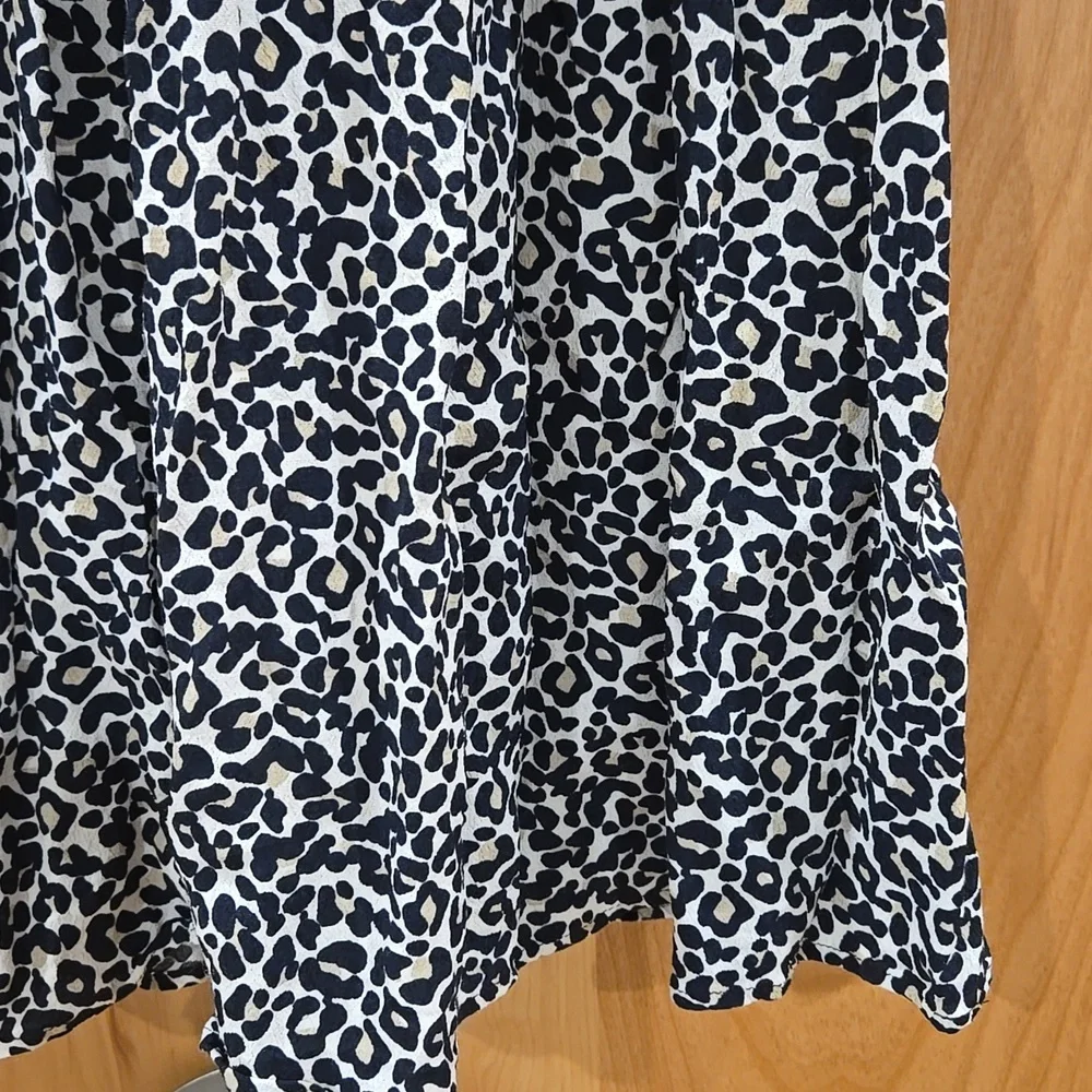 Sezane Elie Leipard Skirt, Flowy Pattern, EUC, 36, French Sophistication - Picture 4 of 10